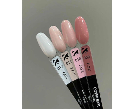 Зображення 2 База камуфлююча для нігтів F.O.X Tonal Cover Base №012, 7 мл