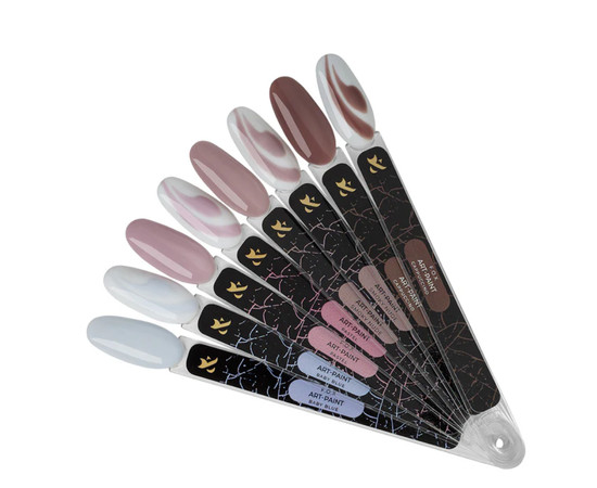 Зображення 2 Гель-фарба для розпису нігтів F.O.X Art-paint Baby Blue блакитний, 10 мл