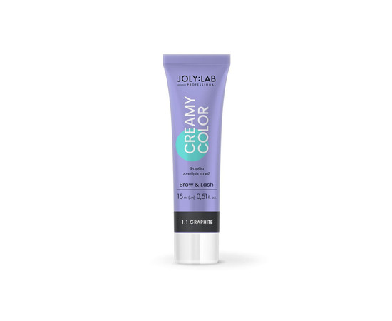 Изображение 2 Краска для бровей и ресниц Joly:Lab Creamy Color графитовая, 15 мл, Объем (мл, г): 15, Цвет: графитовый