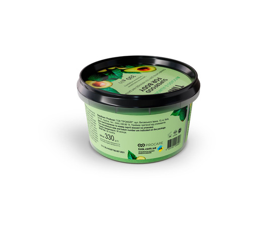 Зображення 2 Скраб для тіла пінний "Авокадо і мигдальна олія" Tink Superfood For Body Avocado & Almond Oil, 330 г