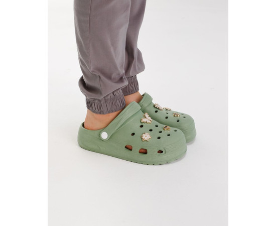 Изображение 3 Медицинские женские сабо Eva оливковые р. 39, "БЕЛЫЙ ХАЛАТ" 493-327-929, Размер: 39, Цвет: оливковый