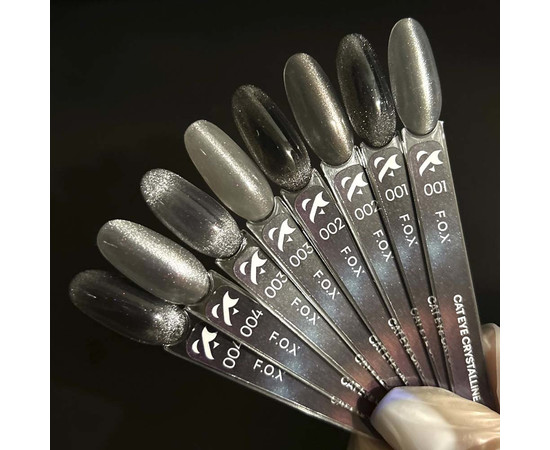 Зображення 2 Гель-лак для нігтів F.O.X Cat Eye Crystalline №001, 7 мл