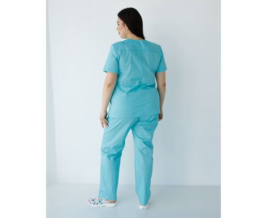 Зображення 2 Медичний костюм жіночий Топаз ментол +SIZE р. 56, "БІЛИЙ ХАЛАТ" 362-441-705, Розмір: 56, Цвет: ментол