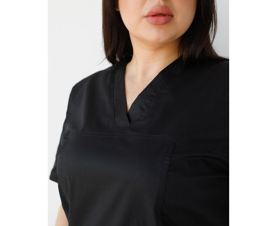 Изображение 4 Медицинский костюм женский Топаз черный NEW +SIZE р. 56, "БЕЛЫЙ ХАЛАТ" 492-321-705, Размер: 56, Цвет: черный