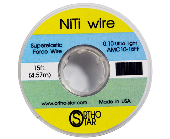 Изображение 3 Титановая проволока OrthoStar NiTi Wire отрезок 15 см, 0.25 мм (0.010")
