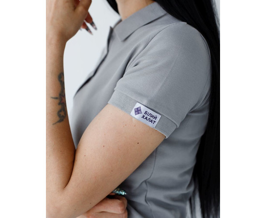 Зображення 4 Медичне поло жіноче світло-сіре р. XL, "БІЛИЙ ХАЛАТ" 147-419-677, Розмір: XL, Цвет: світло сірий