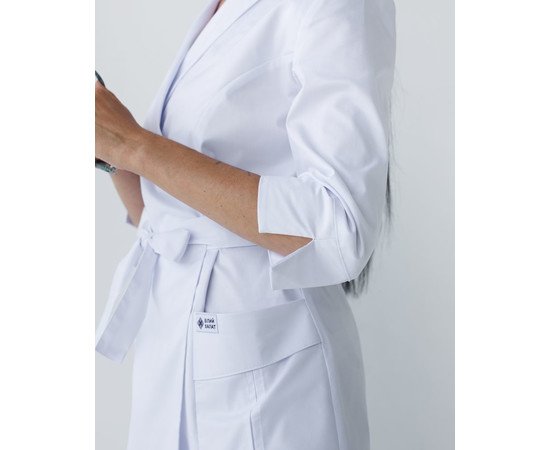 Изображение 5 Медицинский халат женский Осака белый р. 54, "БЕЛЫЙ ХАЛАТ" 506-324-945, Размер: 54, Цвет: белый