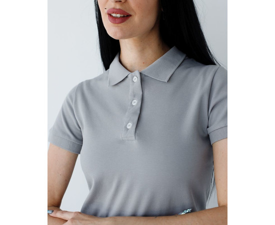 Зображення 3 Медичне поло жіноче світло-сіре р. 2XL, "БІЛИЙ ХАЛАТ" 147-419-677, Розмір: 2XL, Цвет: світло сірий