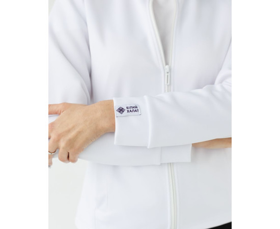 Зображення 3 Медична жіноча кофта Грейс біла р. 2XL, "БІЛИЙ ХАЛАТ" 455-324-923, Розмір: 2XL, Цвет: білий