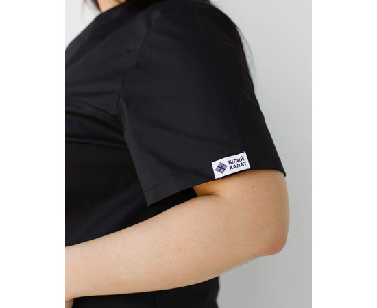 Изображение 5 Медицинский костюм женский Топаз черный NEW +SIZE р. 58, "БЕЛЫЙ ХАЛАТ" 492-321-705, Размер: 58, Цвет: черный