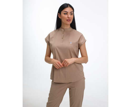 Зображення 3 Медичний костюм жіночий Сідней пісочний р. 52, "БІЛИЙ ХАЛАТ" 497-323-677, Розмір: 52, Цвет: пісочний