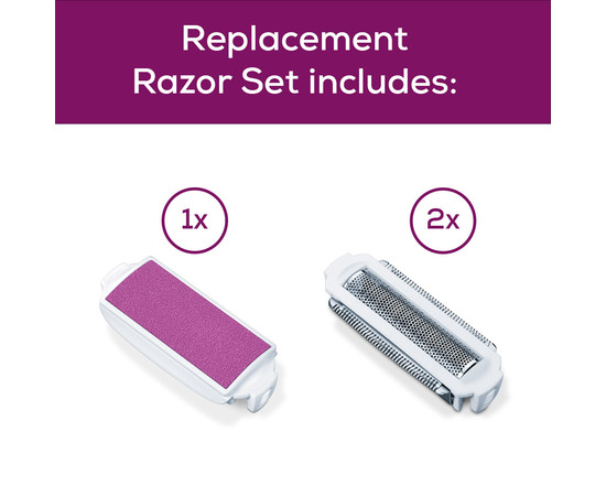 Зображення 2 Комлект насадок до Beurer HL 36 (2 для бриття+1 для пілінгу)