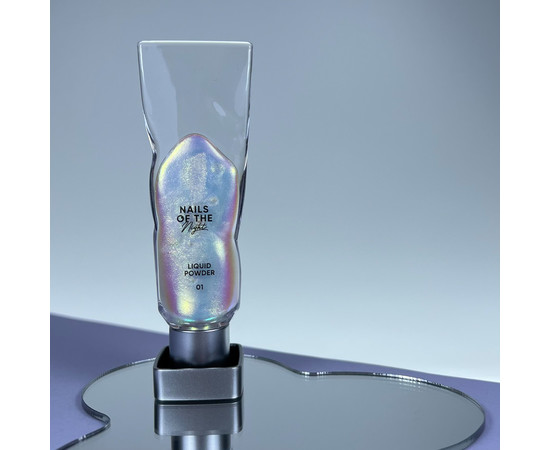 Изображение 2 Жидкая втирка Nails of the Day Liquid powder 01 с переливом от зеленого до фиолетового, 5 г