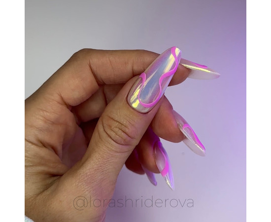 Изображение 6 Жидкая втирка Nails of the Day Liquid powder 01 с переливом от зеленого до фиолетового, 5 г