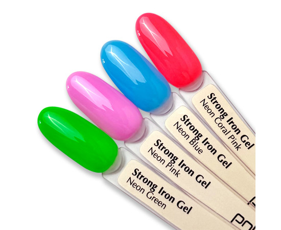 Зображення 4 PNB Strong Iron Gel 8мл Neon Green, Об'єм (мл, г): 8, Колір: Neon Green