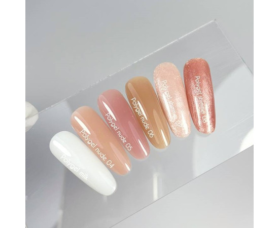 Изображение 4 Nails of the Day Polygel shimmer 07 – Полигель шампань с мелким насыщенным шиммером, 30 г, Объем (мл, г): 30, Цвет: 07