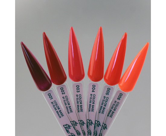 Зображення 3 База кольорова Elise Braun Color Base №06 оранжево-червоний, 10 мл, Об'єм (мл, г): 10, Колір: 06