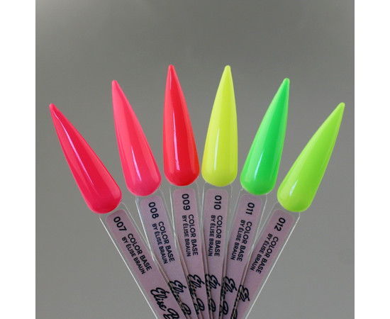 Зображення 3 База кольорова Elise Braun Color Base №12 французький лайм, 15 мл, Об'єм (мл, г): 15, Колір: 012