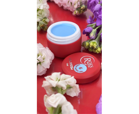 Изображение 2 Жидкий акрил-гель Roks Light Acryl Gel №06, 15 мл, Объем (мл, г): 15, Цвет: 06
