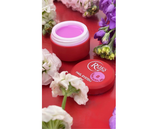 Изображение 2 Жидкий акрил-гель Roks Light Acryl Gel №08, 15 мл, Объем (мл, г): 15, Цвет: 08