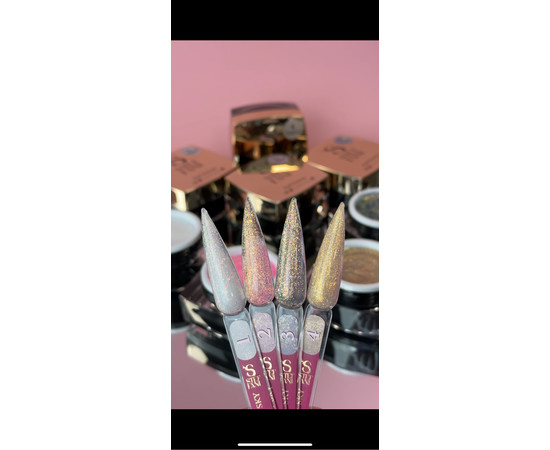 Изображение 3 Моделирующий гель для ногтей Steffani Builder Gel Starry Sky №2, 15 мл, Объем (мл, г): 15, Цвет: 2