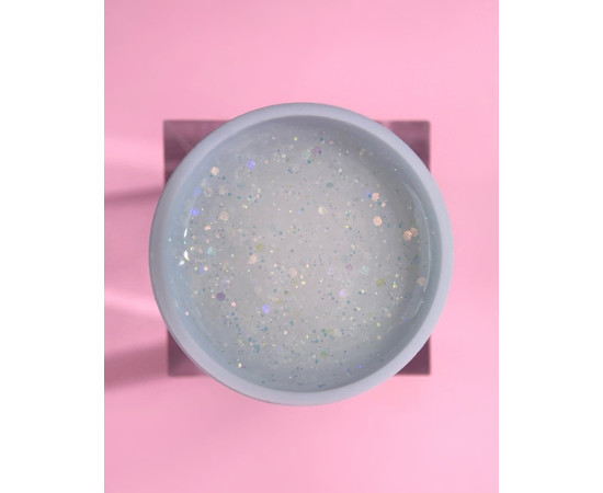 Зображення 3 Гель для нарощування нігтів з блискітками LUNAMoon Diamond Gel №01, 15 мл, Об'єм (мл, г): 15, Колір: 1