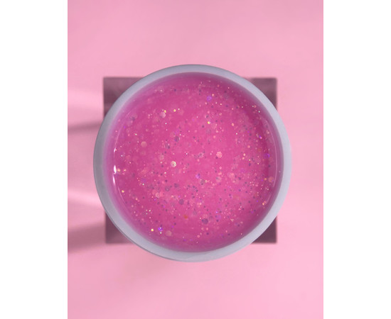 Зображення 3 Гель для нарощування нігтів з блискітками LUNAMoon Diamond Gel №04, 15 мл, Об'єм (мл, г): 15, Колір: 4