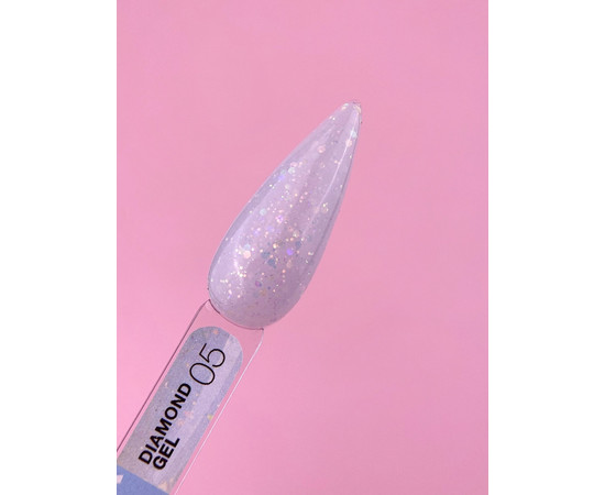 Изображение 2 Гель для наращивания ногтей с блестками LUNAMoon Diamond Gel №05, 15 мл, Объем (мл, г): 15, Цвет: 5