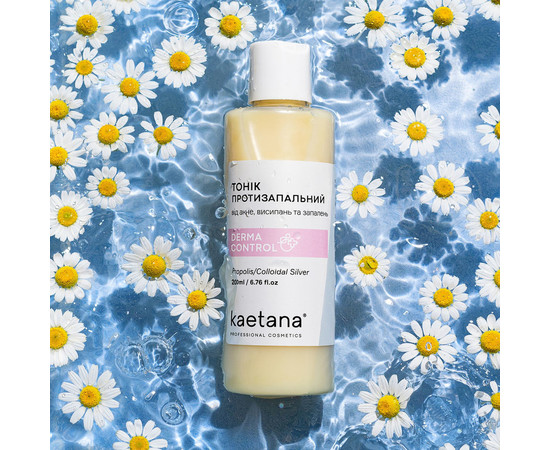 Зображення 2 Тонік для обличчя Kaetana "Протизапальний", з екстрактом прополісу, 200 мл, Об'єм (мл, г): 250
