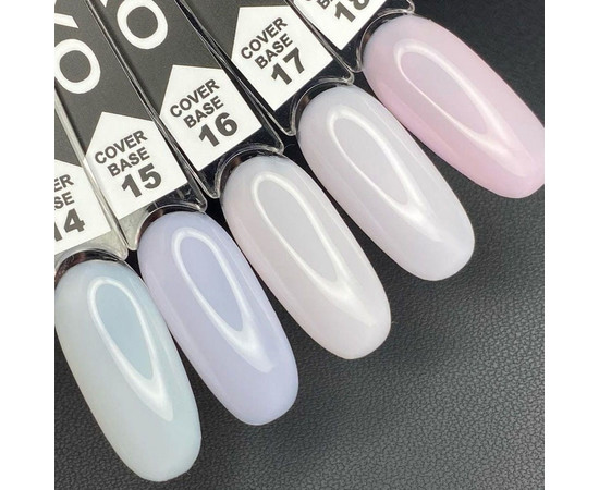 Зображення 2 Камуфлююча база для гель-лаку OXXI Cover Base 15 мл № 14 молочна, Об'єм (мл, г): 15, Колір: 14