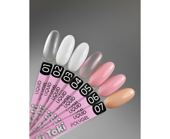 Изображение 3 Жидкий полигель Toki-Toki Liquid Polygel №01 прозрачный, 5 мл, Объем (мл, г): 5, Цвет: 01