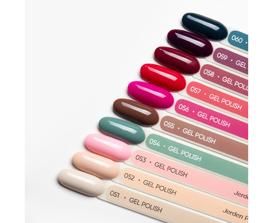 Изображение 2 Гель-лак Jerden Proff №055 Choco delight шоколадное наслаждение, 5 мл, Объем (мл, г): 5, Цвет: 055