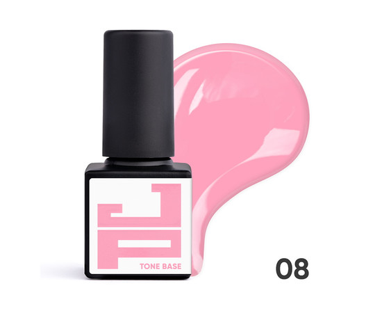 Зображення  База кольорова каучукова Jerden Proff Tone Base №08 ніжний рожевий, 5 мл, Об'єм (мл, г): 5, Колір: 08