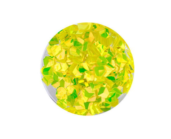 Зображення  Декор для нігтів Naomi 3D Діамант (луска дракона) №04 жовтий, 0.5 г, Об'єм (мл, г): 0.5, Колір: 04