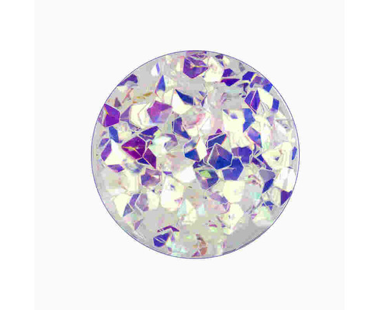 Зображення  Декор для нігтів Naomi 3D Діамант (луска дракона) №07 білий, 0.5 г, Об'єм (мл, г): 0.5, Колір: 07