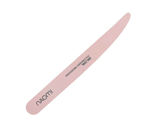Зображення  Пилка-ніж для нігтів Naomi 180/180 грит, рожева