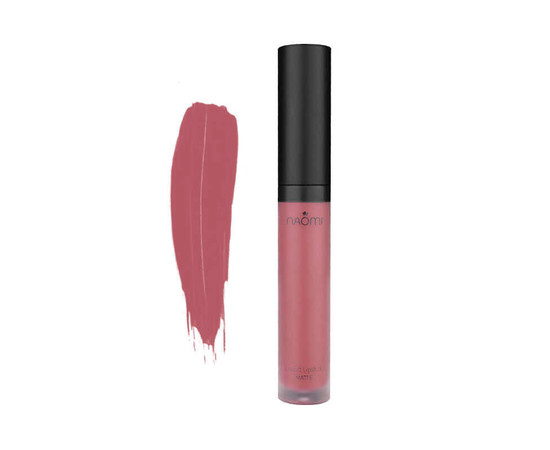 Зображення  Рідка матова помада для губ Naomi Liquid Lipstick Matte Flagman, 6 мл, Об'єм (мл, г): 6, Колір: Flagman
