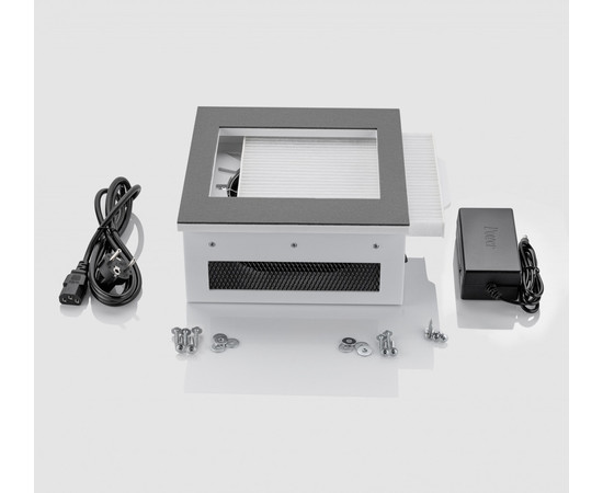 Изображение 8 Вытяжка для маникюра встраиваемая с фильтром Air Max VF 12 Plus с белой стальной панелью, 60 Вт