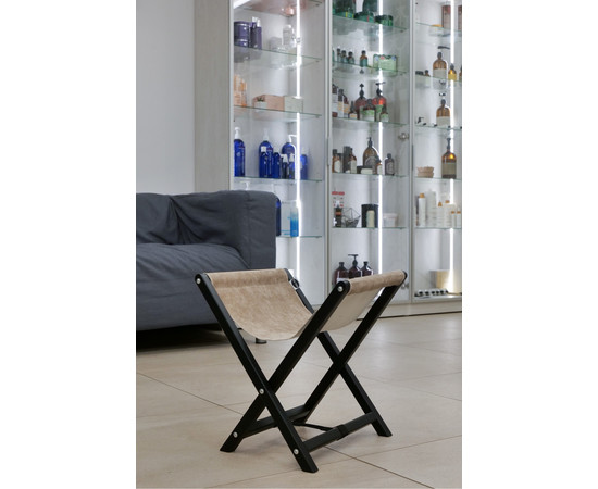 Изображение 3 Подставка под сумки Air Max черный каркас и темно-бежевый велюр