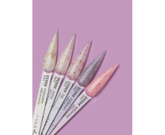 Изображение 2 Гель для ногтей DNKa Liquid Acrygel №0036 Peony, 15 мл, Объем (мл, г): 15, Цвет: 0036