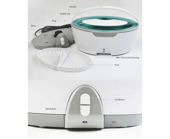 Зображення 5 Ультразвукова ванна-мийка для інструментів GT Sonic-U1 450 мл, 35 Вт