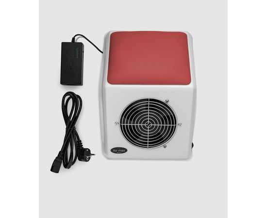 Изображение 5 Вытяжка для маникюра настольная Air Max N4 Pro с красной накладкой, 65 Вт