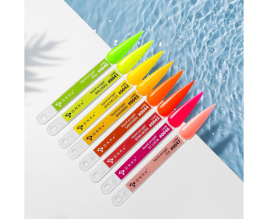 Изображение 3 Гель для ногтей DNKa Liquid Acrygel №0042 Seychelles, 15 мл, Объем (мл, г): 15, Цвет: 0042
