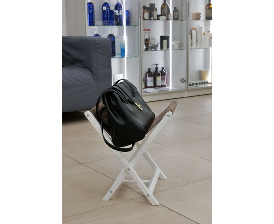 Изображение 4 Подставка под сумки Air Max белый каркас и коричневый велюр