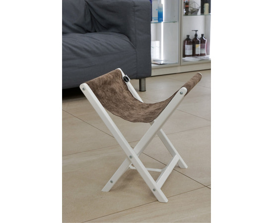 Изображение 3 Подставка под сумки Air Max белый каркас и коричневый велюр