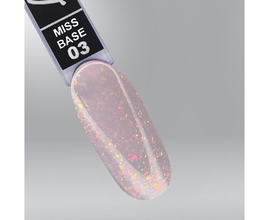 Зображення 2 Камуфлююча база LUXTON Miss Base №003 блідо-рожевий з поталлю, 15 мл, Об'єм (мл, г): 15, Колір: 003