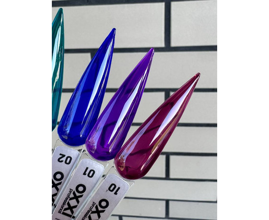 Зображення 3 Вітражний гель-лак Oxxi Professional Crystal Glass №10, 10 мл, Об'єм (мл, г): 10, Колір: 10