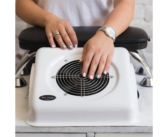 Зображення 5 Витяжка для манікюру настільна Air Max N2 Pro біла, 65 Вт 3100 об/хв