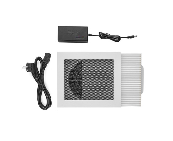 Изображение 2 Вытяжка для маникюра с фильтром Air Max NF 11 Plus черная сеточка, 60 Вт