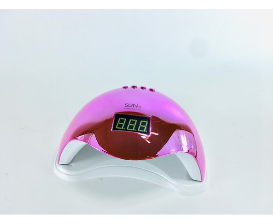 Изображение 5 Лампа для ногтей и шеллака SUN 5 хамелеон UV+LED 48 Вт Розовая